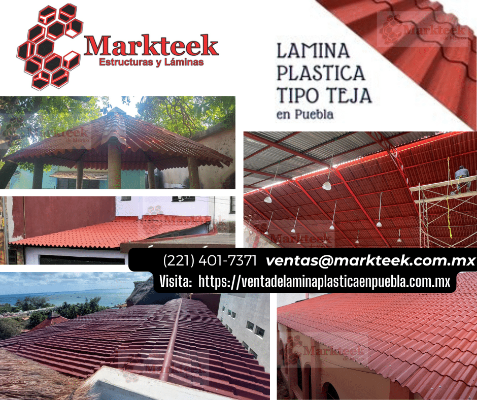 Venta de laminas de plastico tipo teja en Puebla